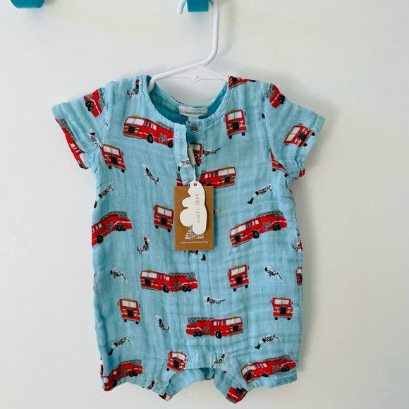 Angel Dear Other - Angel dear firefighter short sleeve romper 3-6 month